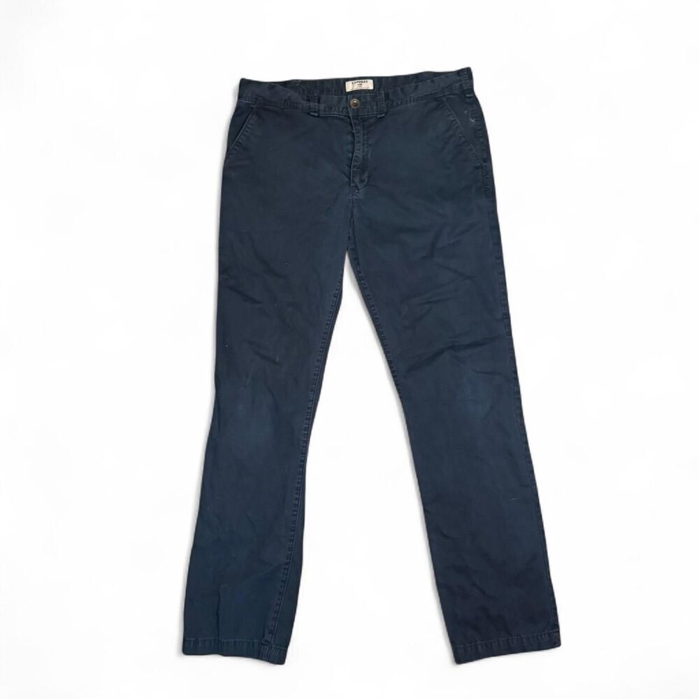 Express Men's Navy Trousers Chin Pants 34X32